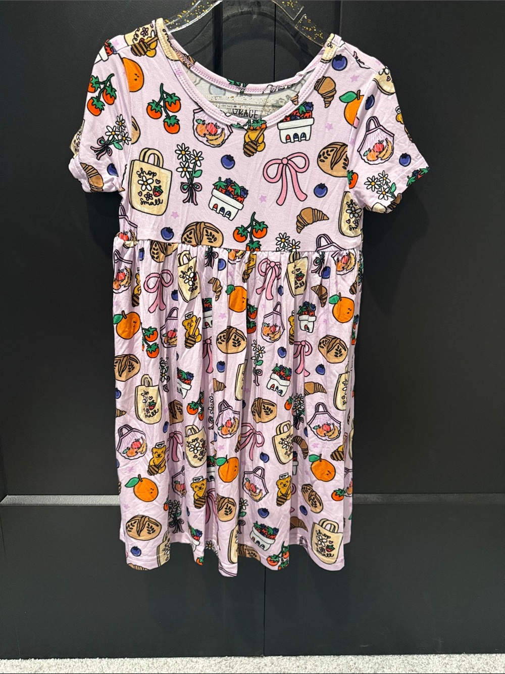 Farmers Market Short-Sleeve Printed Casual Dress